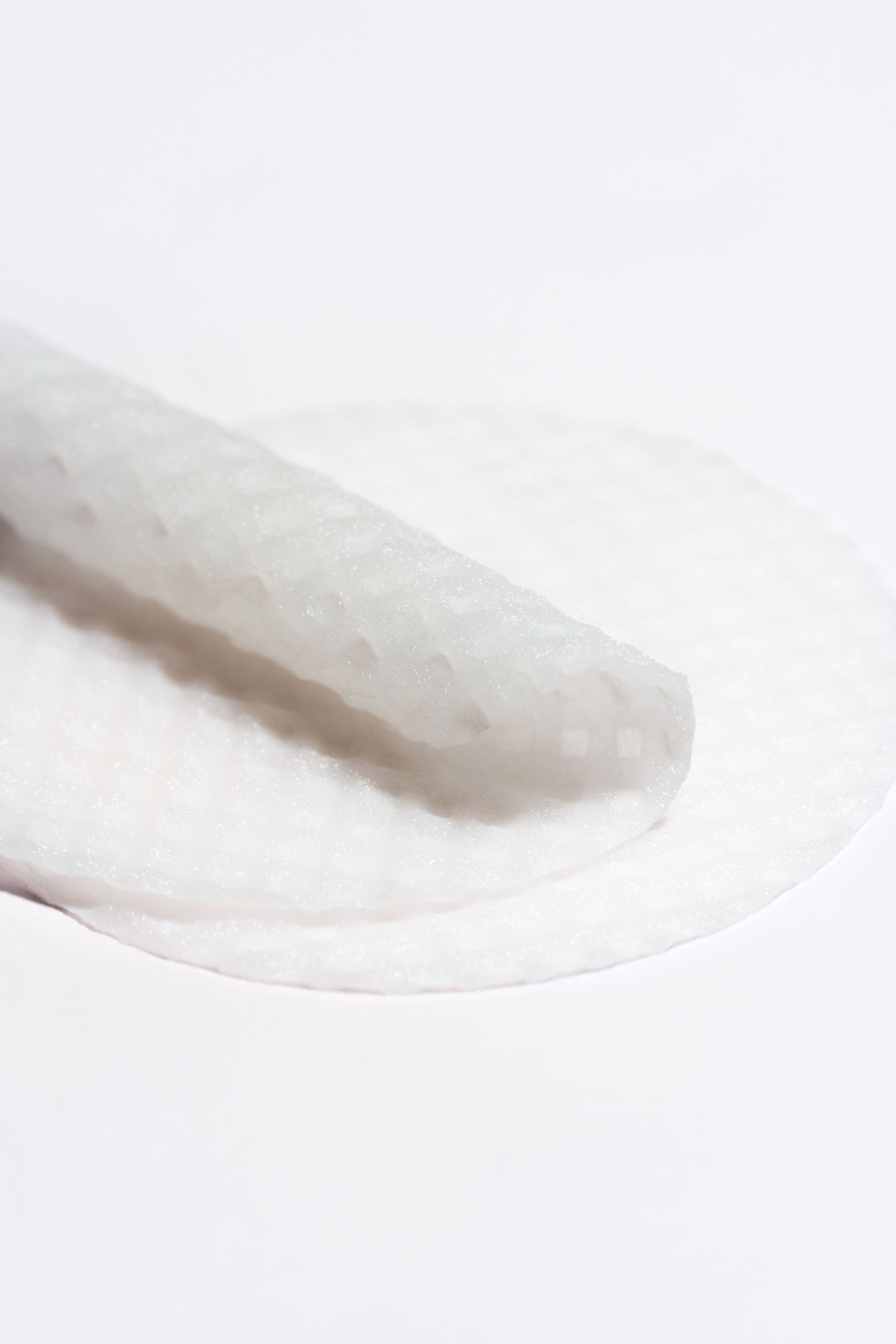 Close up of facial pads Purabeauti Clear saturated acne pads